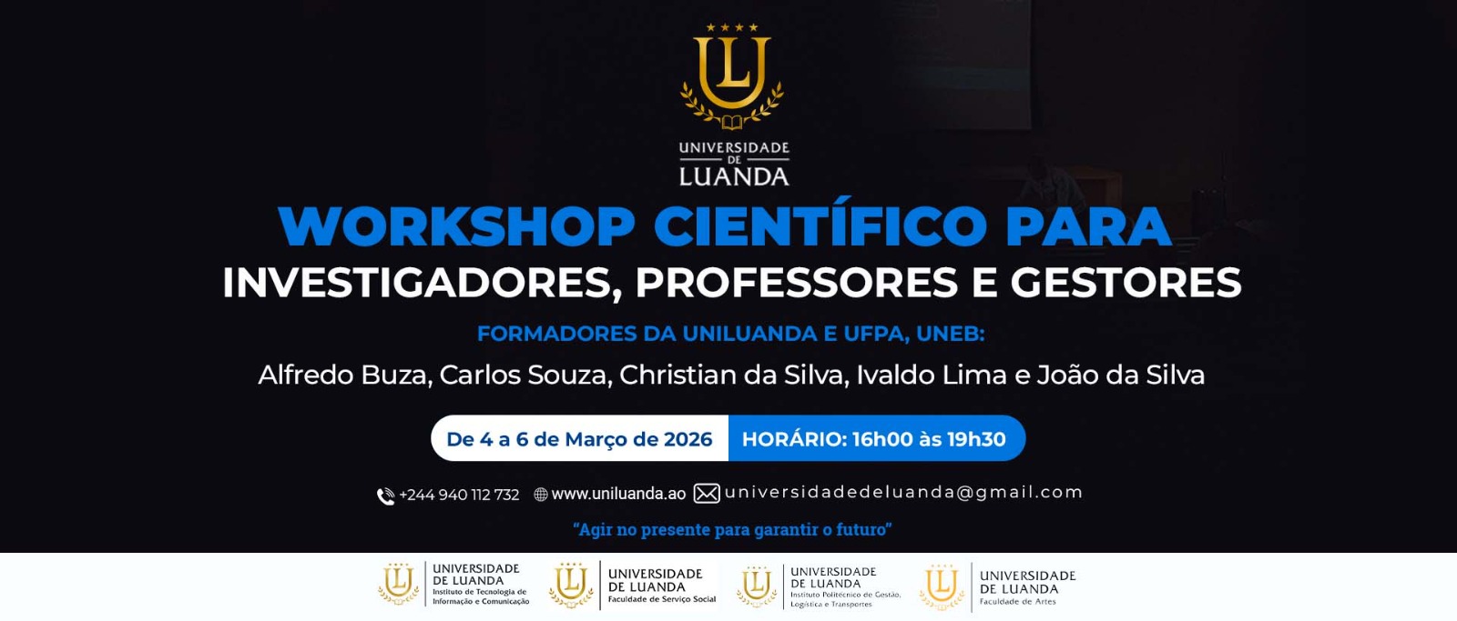 Workshop Científico para Investigadores, Docentes e Gestores